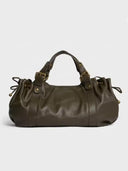 Pleated Commuter Tote Bag