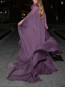Elegant Sheer Chiffon Maxi Dress